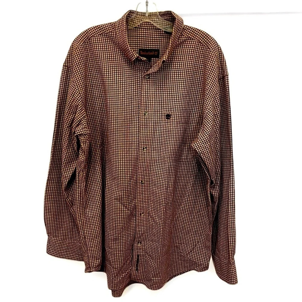 Vintage Timberland soft cotton button down shirt size L